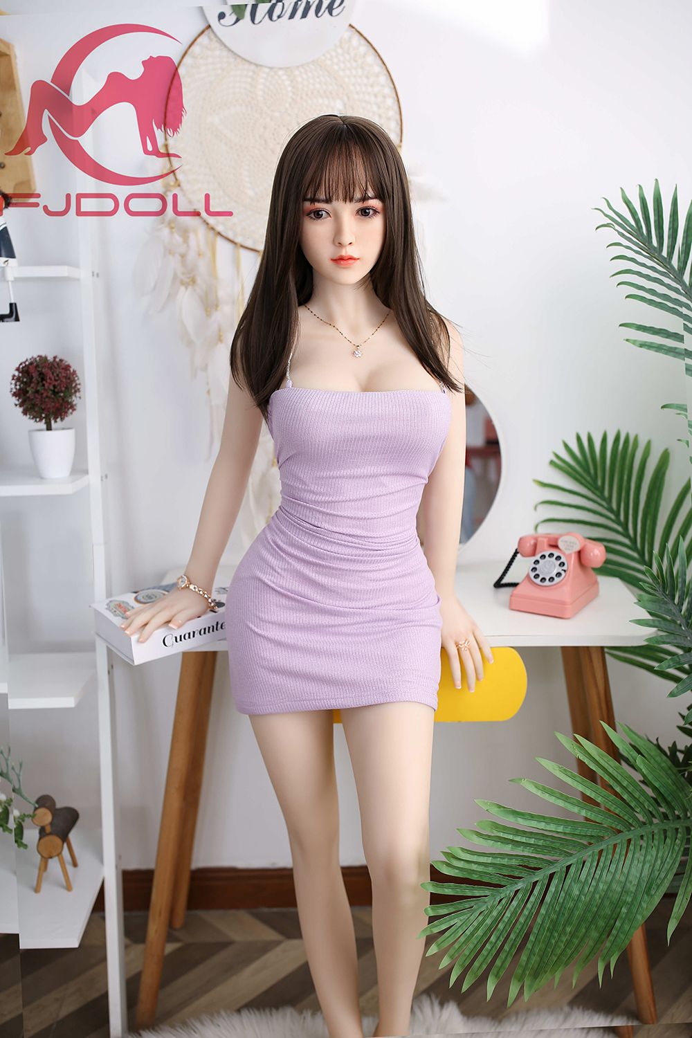 Picture of 158cm/5ft2 D-Cup Silicone Head Sex Doll - Caldria