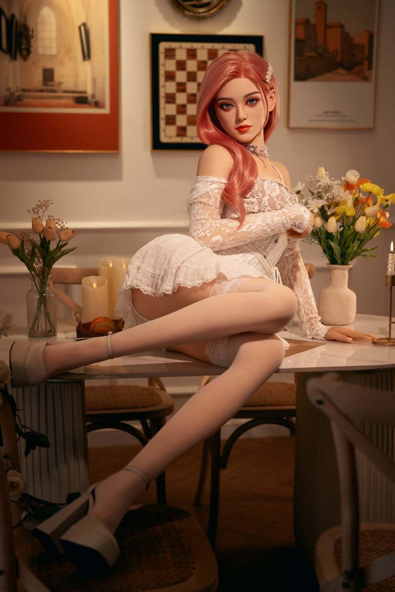 Picture of Rosretty 160cm/5ft3 C-cup Silicone Head Sex Doll – Penny Whit
