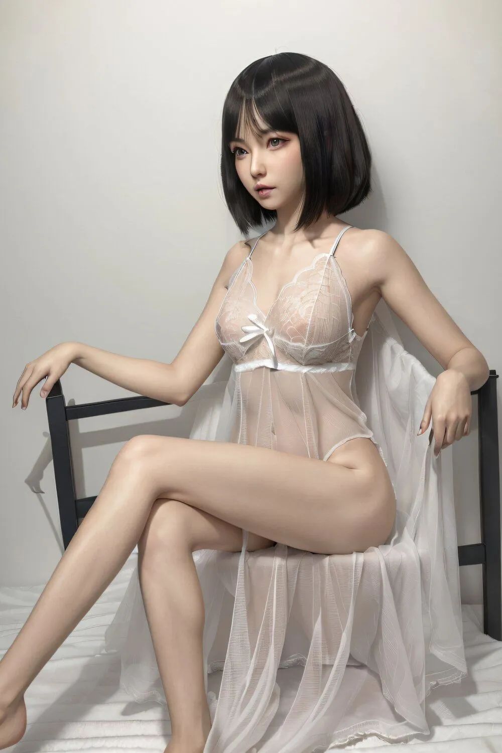 Picture of 151cm/4ft11 A-cup Silicone Sex Doll – Mumei