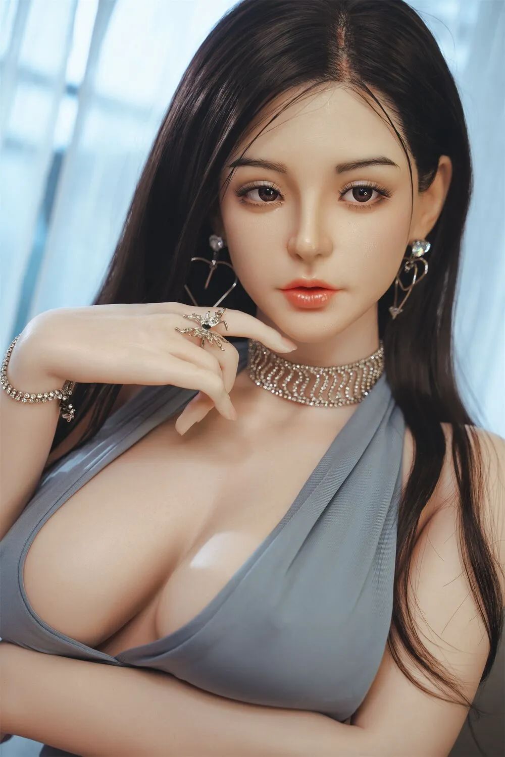 Picture of 163cm/5ft4 E-cup Silicone Sex Doll – Pure (Real Skin Texture Version)
