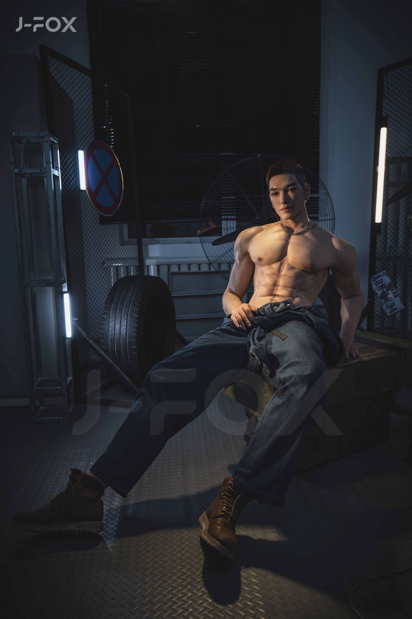Picture of J-fox 184cm Repairman Silicone Male Sex Doll