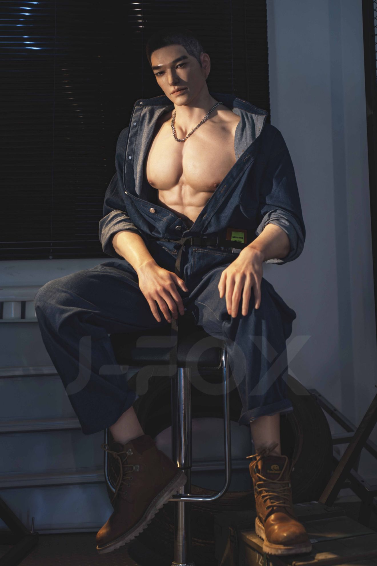 Picture of J-fox 184cm Repairman Silicone Male Sex Doll