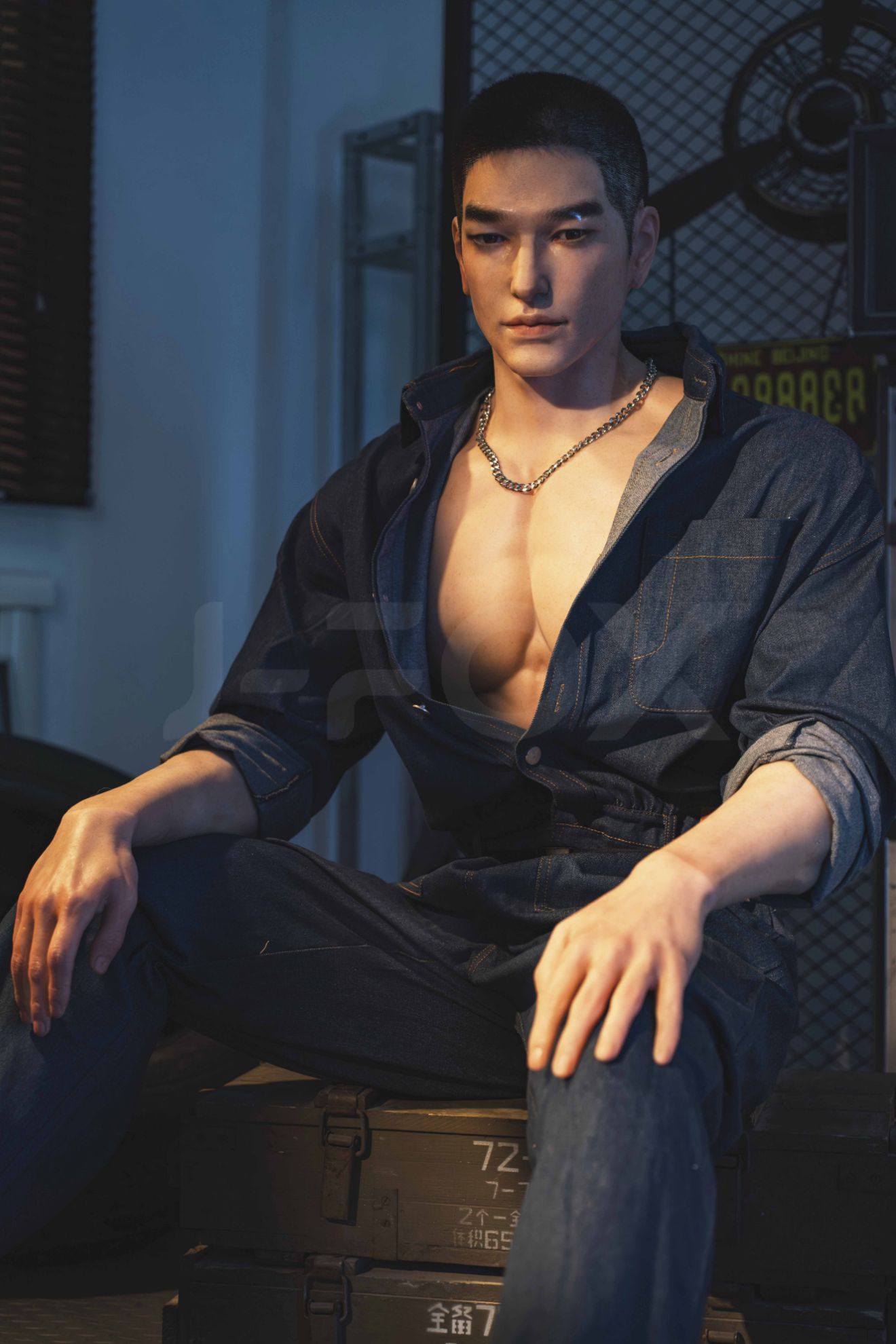 Picture of J-fox 184cm Repairman Silicone Male Sex Doll