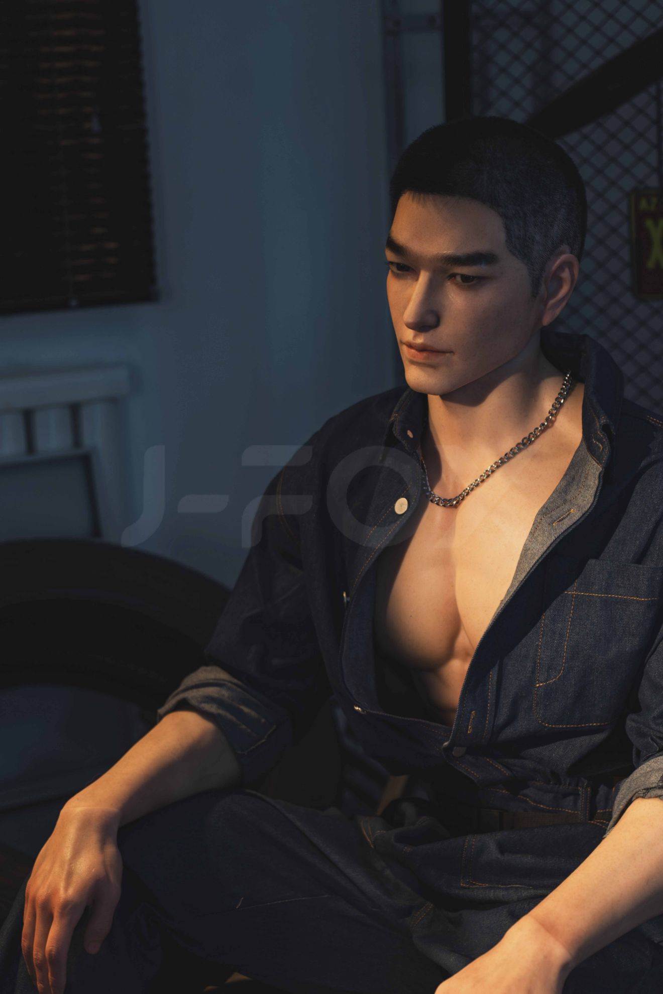 Picture of J-fox 184cm Repairman Silicone Male Sex Doll
