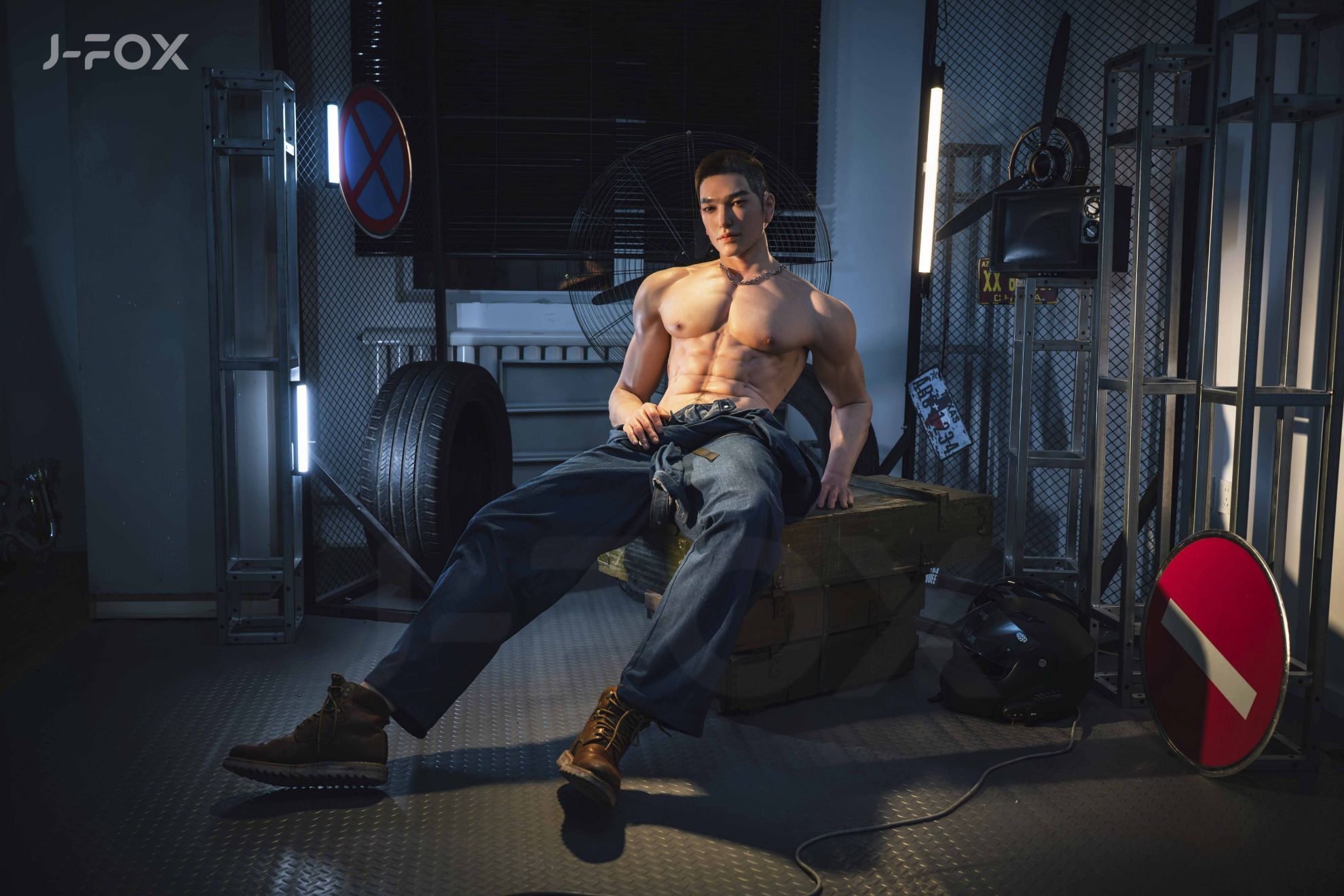 Picture of J-fox 184cm Repairman Silicone Male Sex Doll