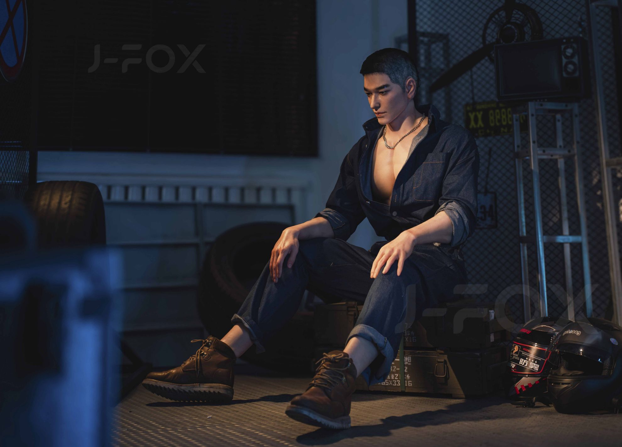 Picture of J-fox 184cm Repairman Silicone Male Sex Doll