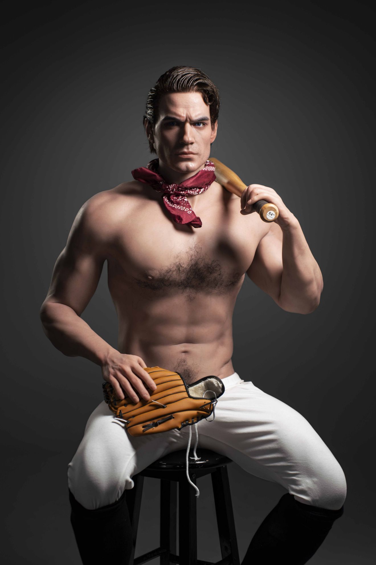 Picture of J-fox 180cm Baseball Jock Male Silicone Sex Doll