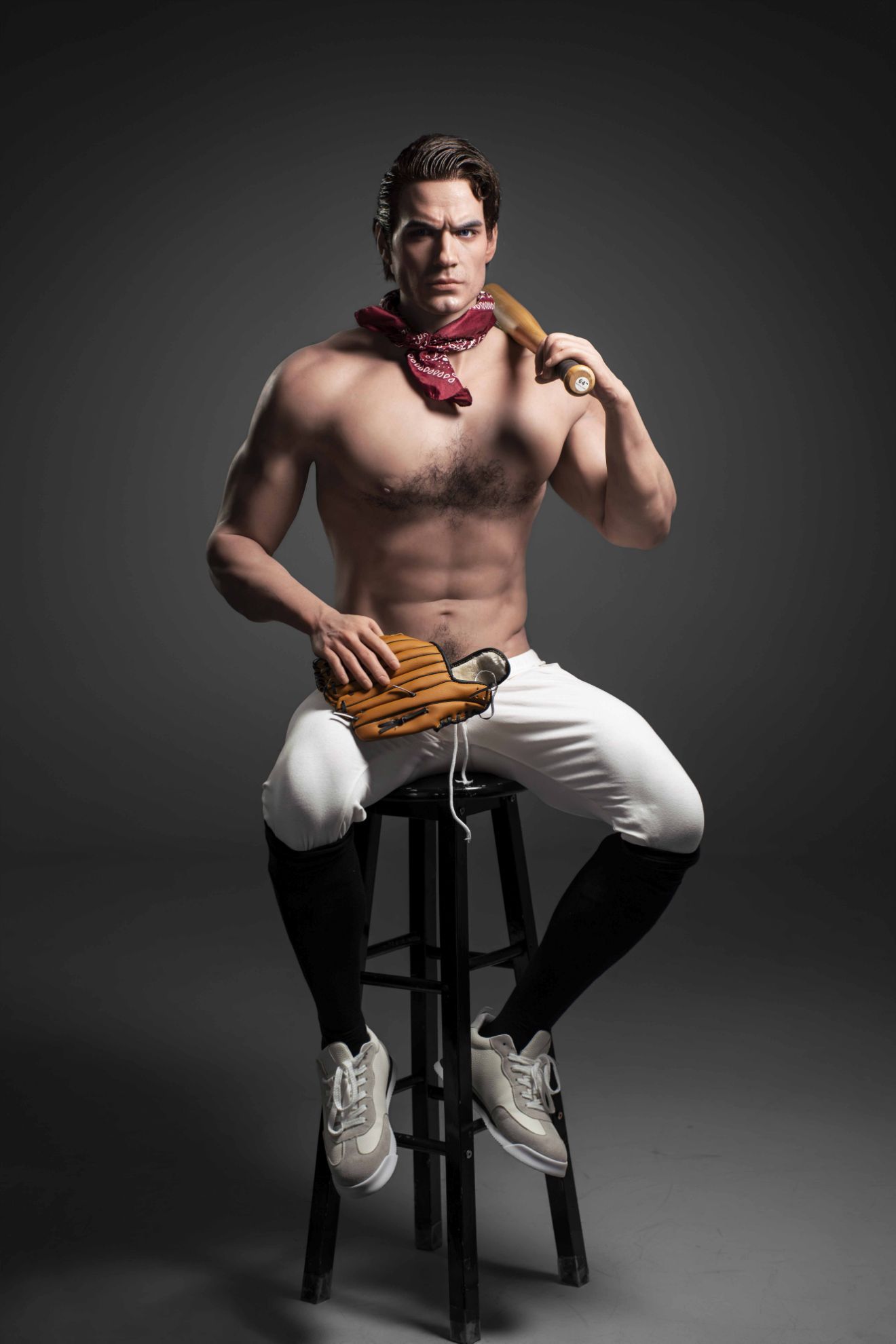 Picture of J-fox 180cm Baseball Jock Male Silicone Sex Doll