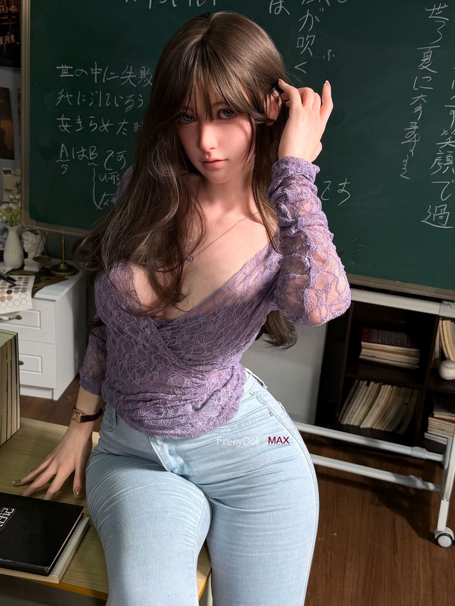 Picture of Firefly Dairy Doll – 165cm/5ft5 D-cup Max Fair Skin Silicone Sex Doll –  Haruko Hard Head (No.1 Makeup)