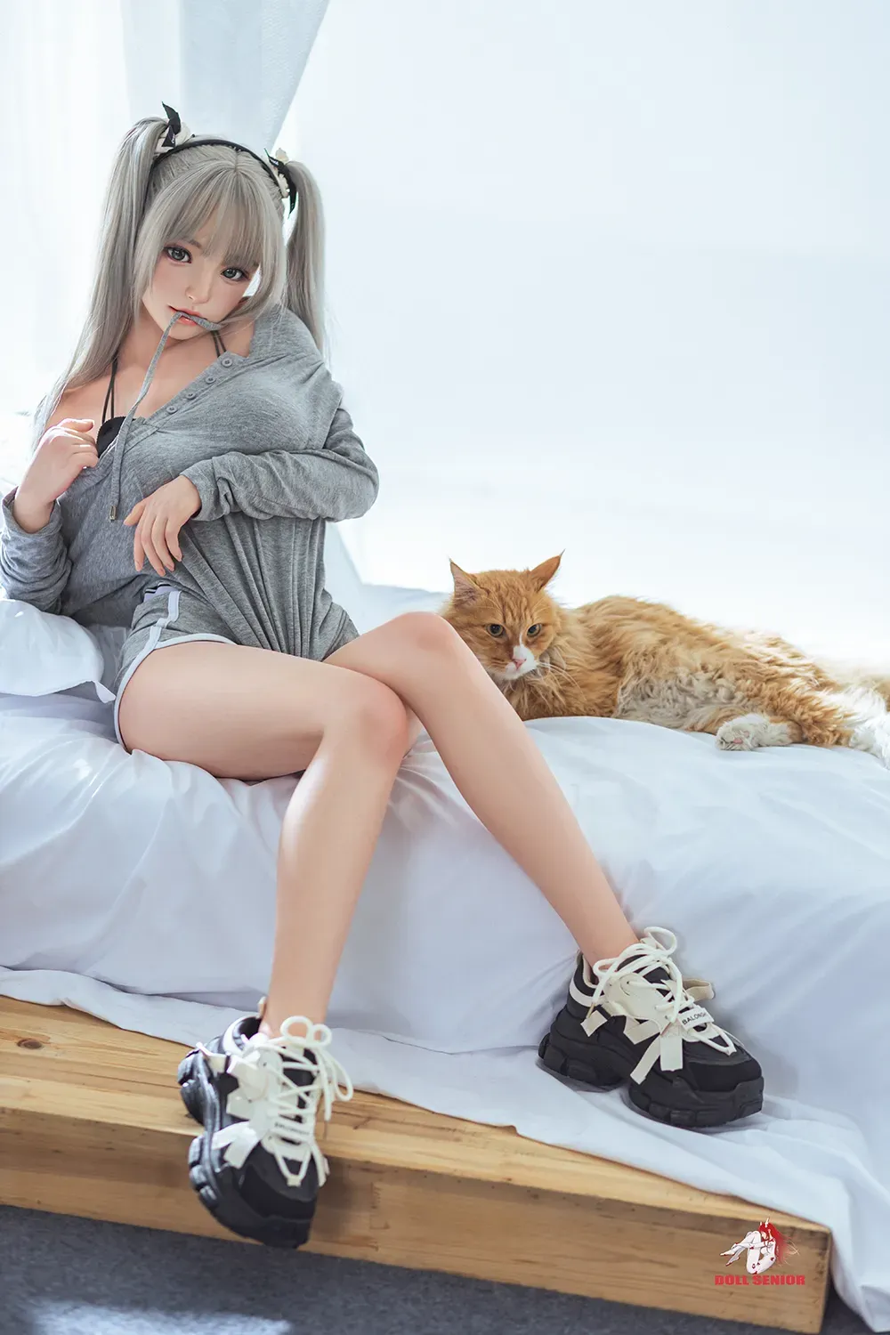 Picture of 148cm/4ft10 D-cup Silicone Head Sex Doll – Mengyin