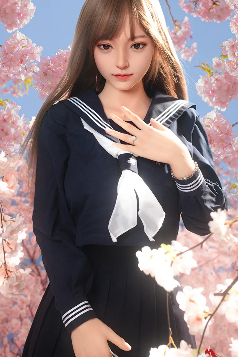 Picture of 163cm/5ft4 E-cup Silicone Head Sex Doll – Mengshu