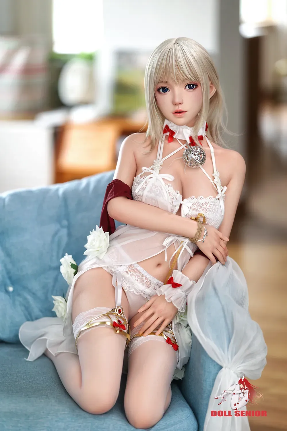 Picture of 148cm/4ft10 D-cup Silicone Head Sex Doll – Jike