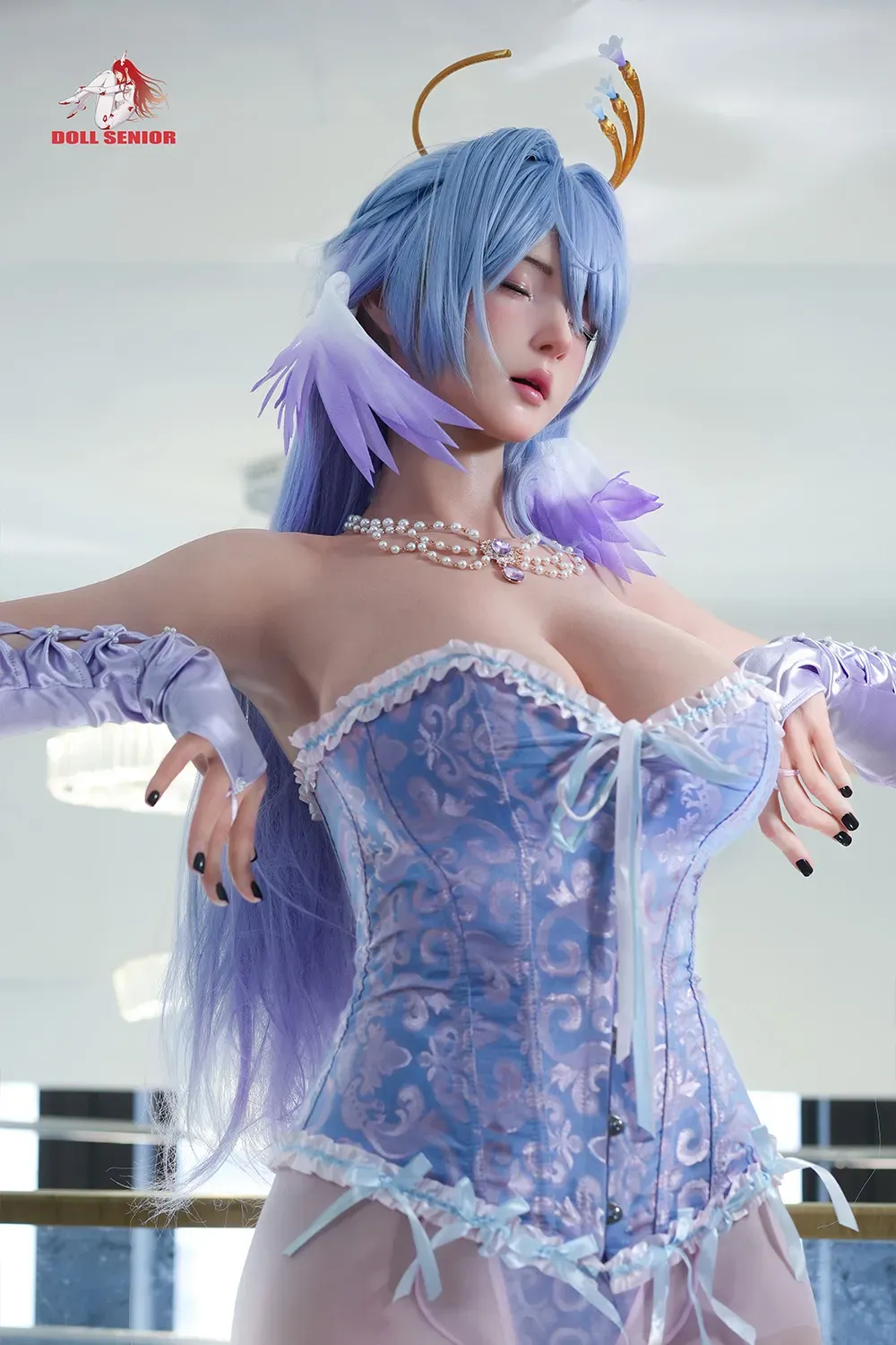 Picture of 170cm/5ft7 G-cup Silicone Sex Doll – Dream (Real Skin Texture Version & Closed-Eye Version)
