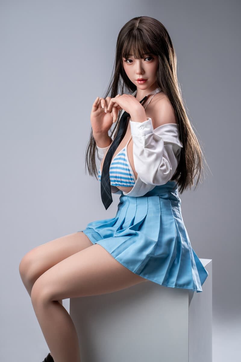 Picture of Fudoll 166cm (5.45ft) Full Size Silicone Asian Sex Doll with Real Skin Texture Tan Xingyue