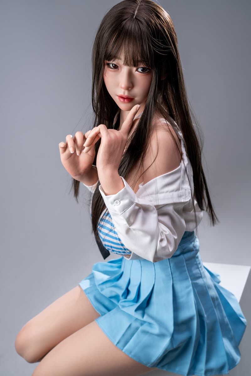 Picture of Fudoll 166cm (5.45ft) Full Size Silicone Asian Sex Doll with Real Skin Texture Tan Xingyue