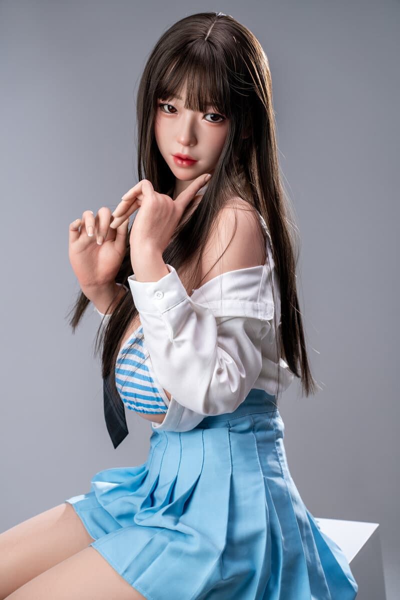 Picture of Fudoll 166cm (5.45ft) Full Size Silicone Asian Sex Doll with Real Skin Texture Tan Xingyue