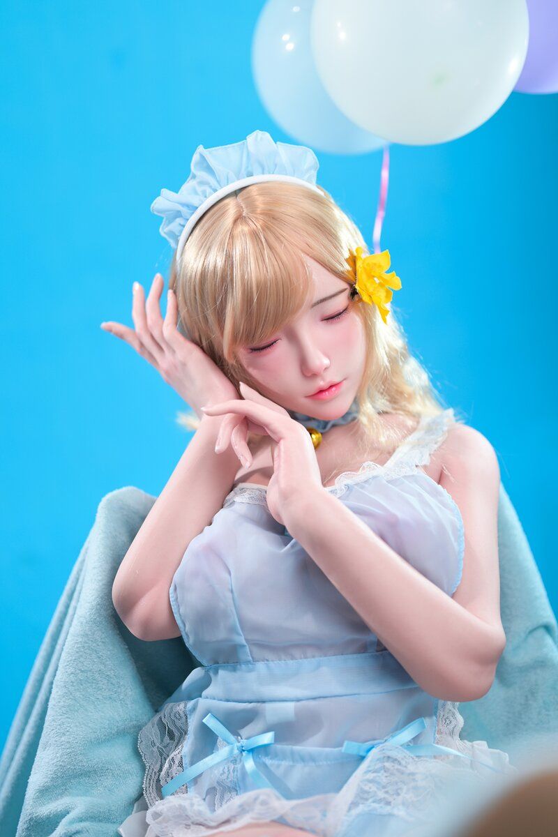 Picture of Fudoll 152cm (4.99ft) Closed-Eye Blonde Realistic Doll