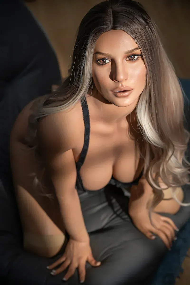 Picture of IDO Doll | 170cm/5ft 7 F-Cup Ultra LifeLike Full Silicone Sex Doll With Blonde Curly Hair, Head #ID2H - Alessia [In Stock | US Only]