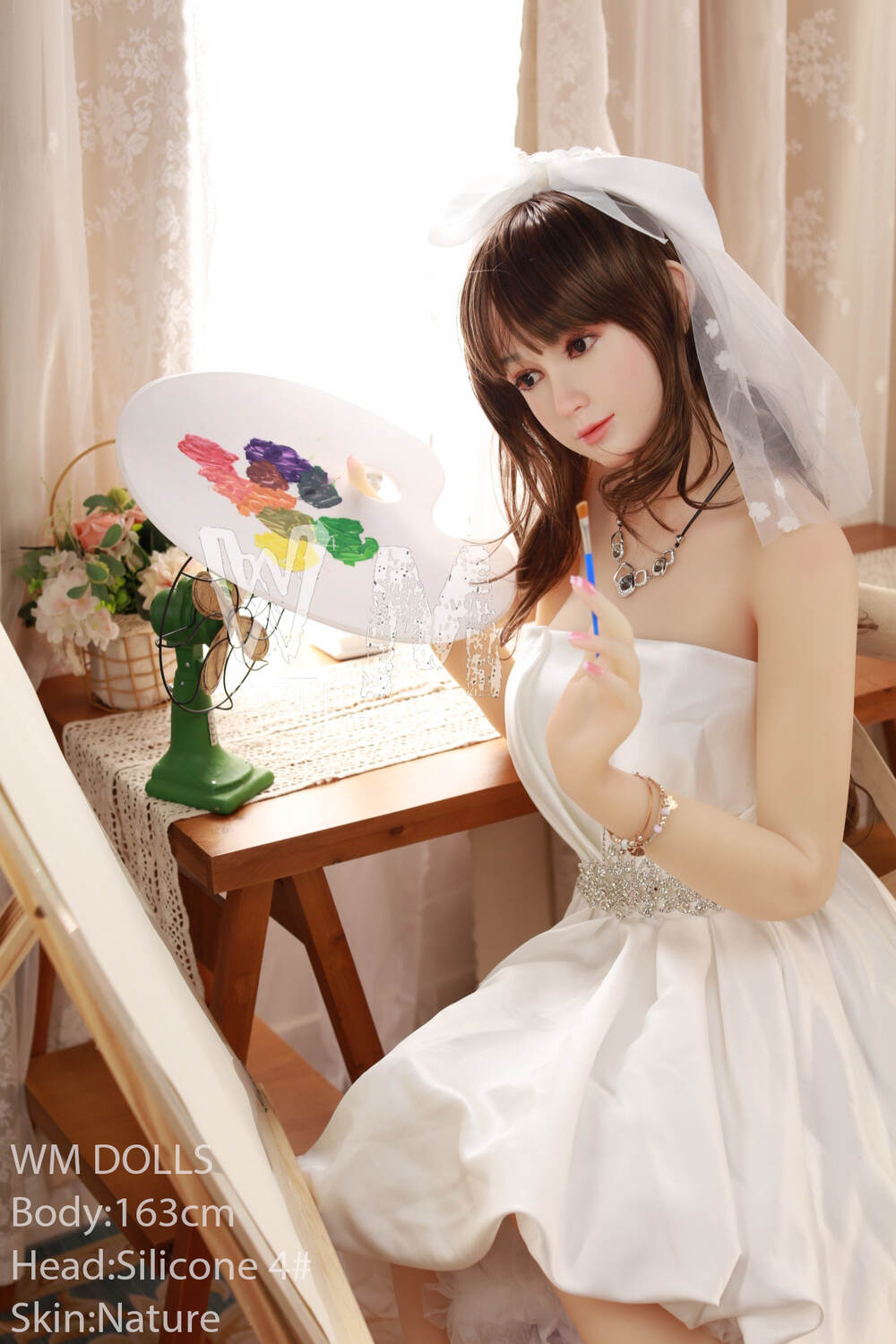 Picture of WM Hybrid Sex Doll 163cm/5ft4 C-cup Silicone Head Sex Doll – Myrtille