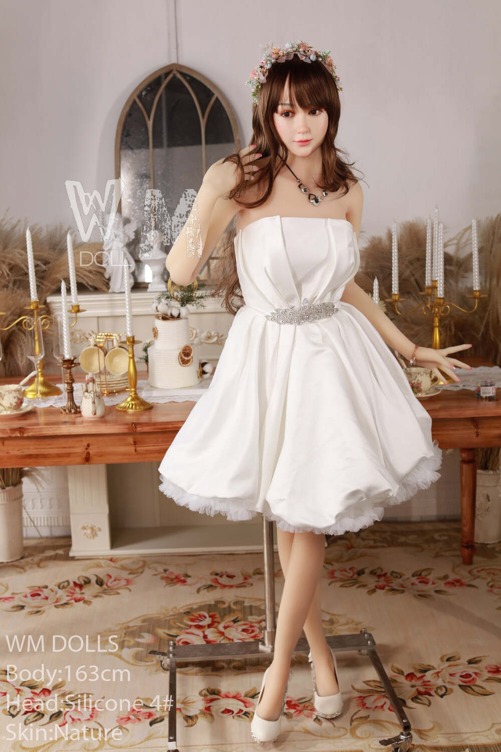 Picture of WM Hybrid Sex Doll 163cm/5ft4 C-cup Silicone Head Sex Doll – Myrtille