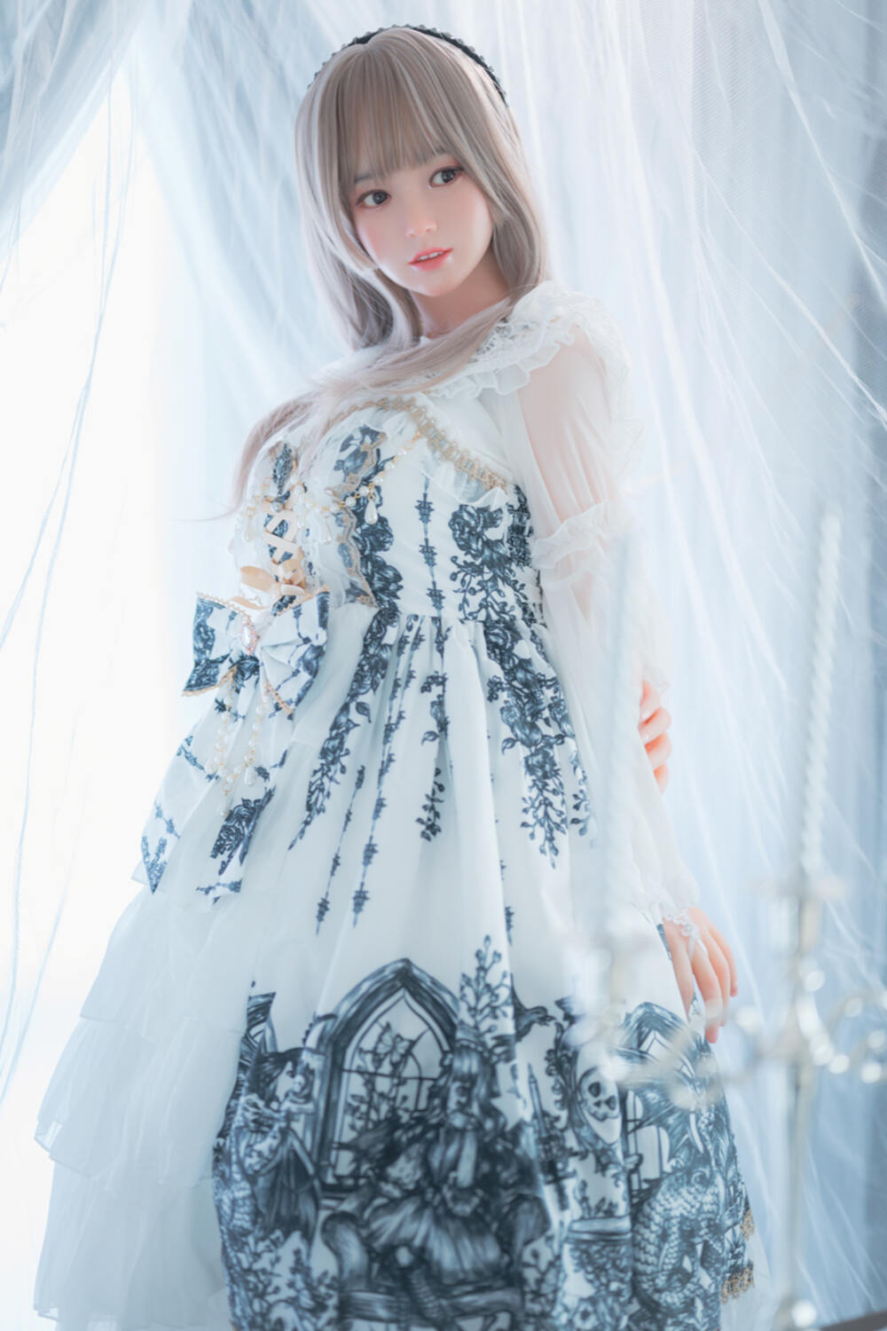 Picture of Mini Sex Doll - Hybrid Sex Doll 150cm/4ft11 D-cup Silicone Head Sex Doll – Mia