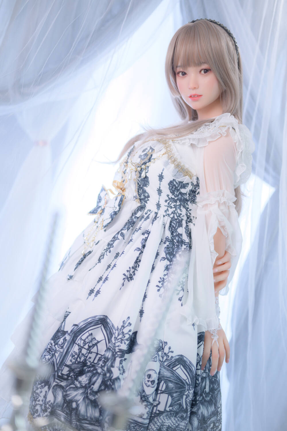 Picture of Mini Sex Doll - Hybrid Sex Doll 150cm/4ft11 D-cup Silicone Head Sex Doll – Mia