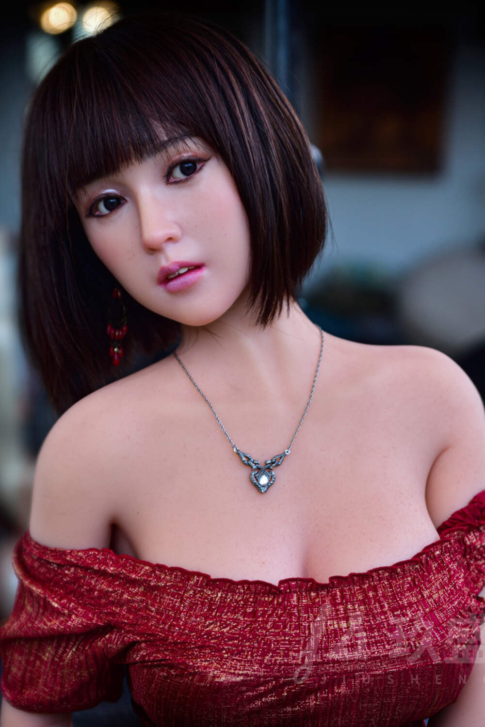 Picture of Jiusheng Female Sex Doll 150cm/4ft11 D-cup Silicone Head & Tpe Body Sex Doll – Lily