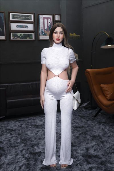 Picture of Irontech Silicone Doll Pearl S19: Irontech Pregnant White Sex Doll (Full Silicone）