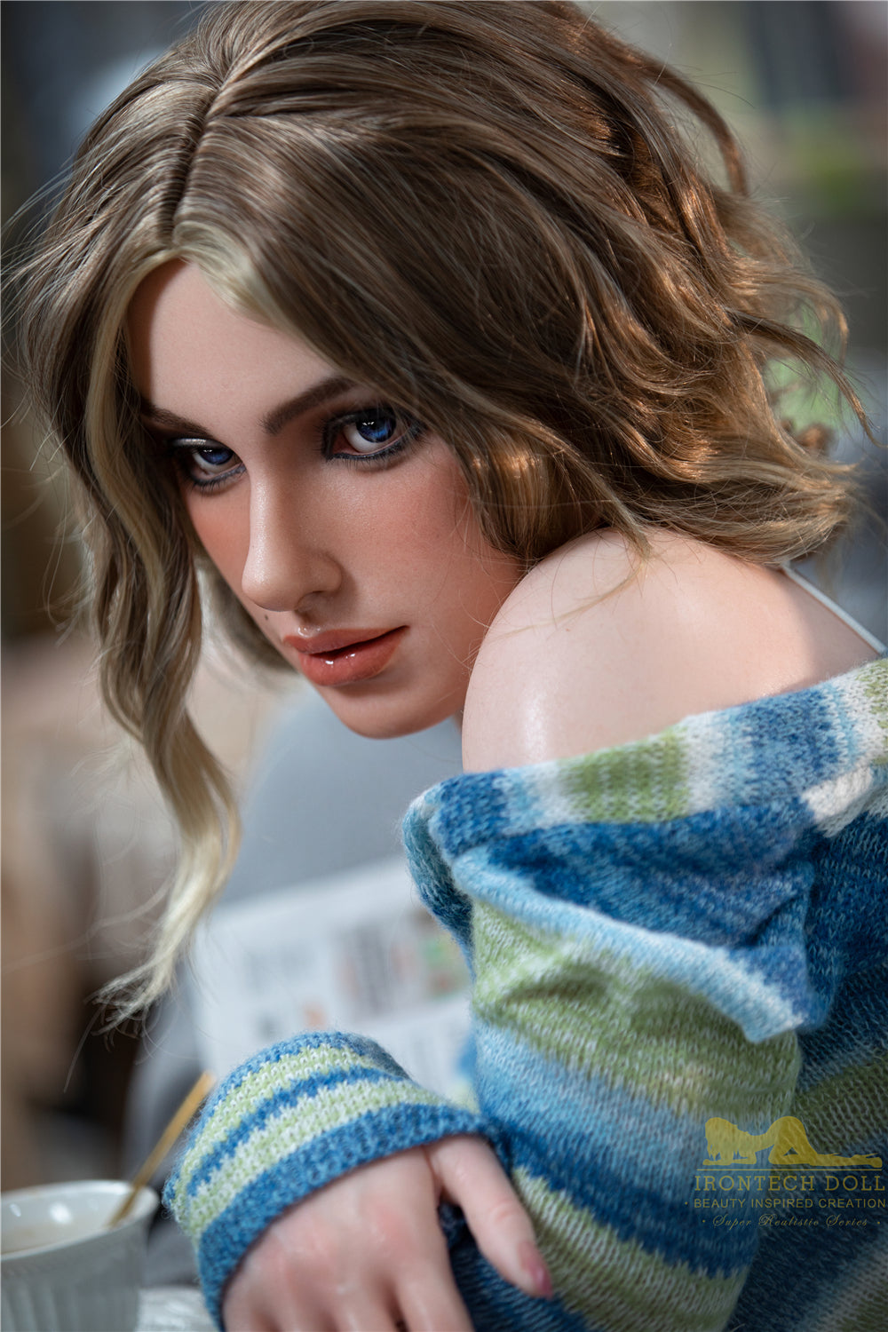 Picture of Irontech Silicone Sex Doll Luna S17(ROS Available): White Sex Doll (Full Silicone)