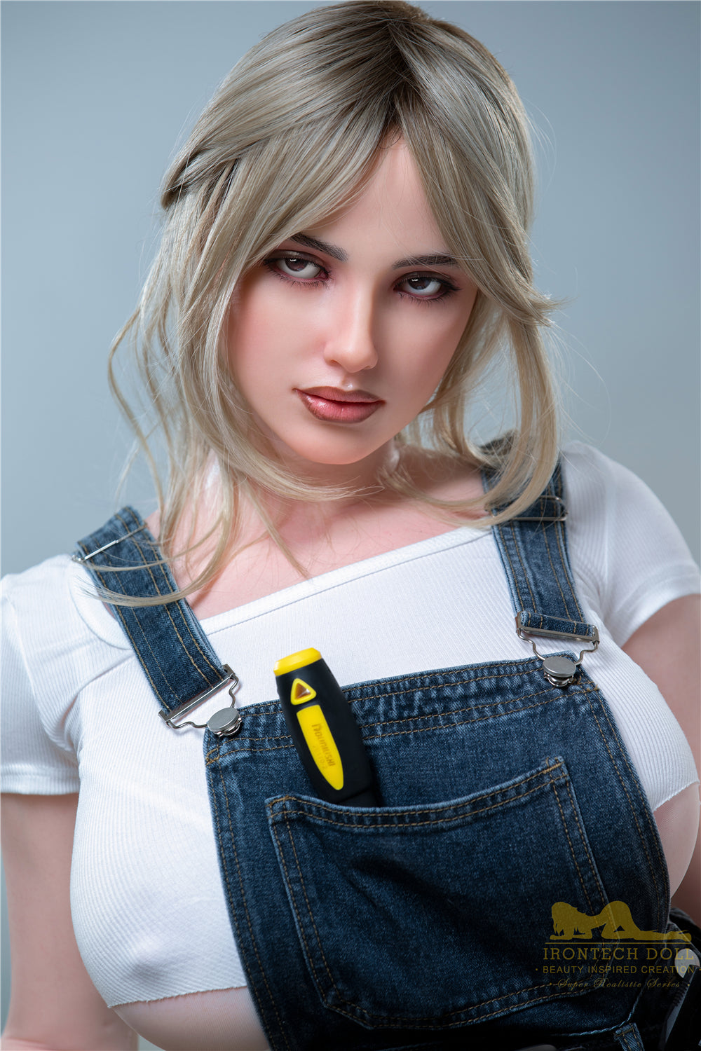 Picture of Irontech Silicone Sex Doll Luna S17(ROS Available): White Sex Doll (Full Silicone)