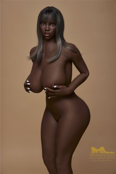 Picture of Irontech Silicone Doll Penny S33: Irontech Black Sex Doll(Full Silicone)