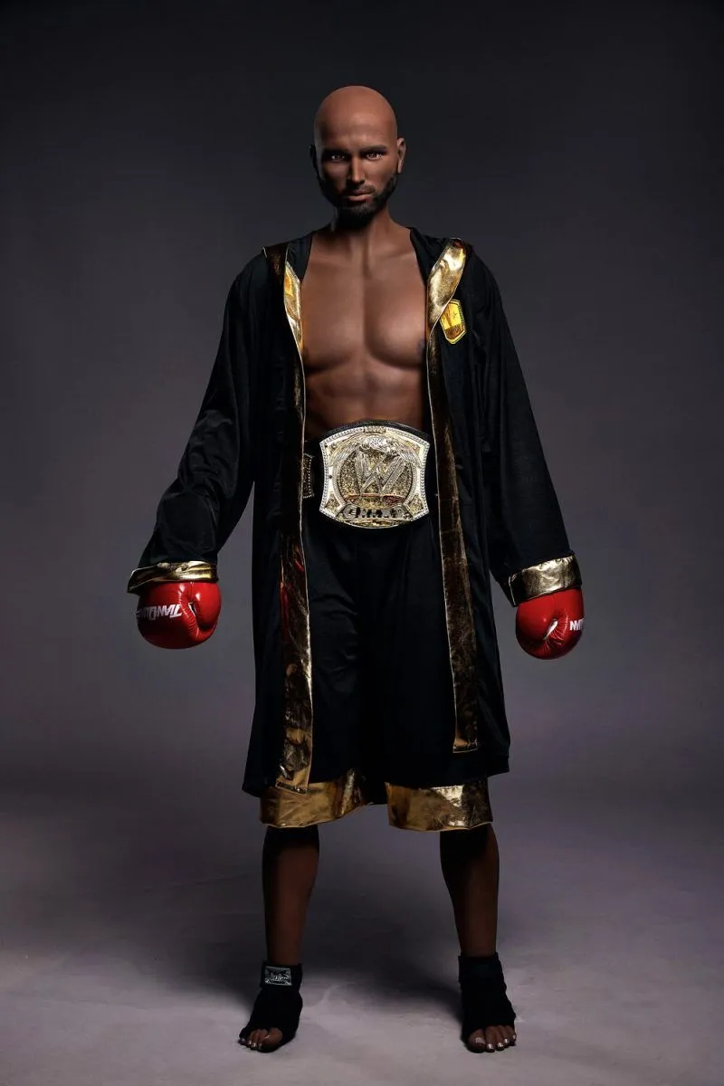 Picture of Irontech Male Sex Doll 175cm/5ft9 Male TPE Sex Doll – Kevin (Black Skin)