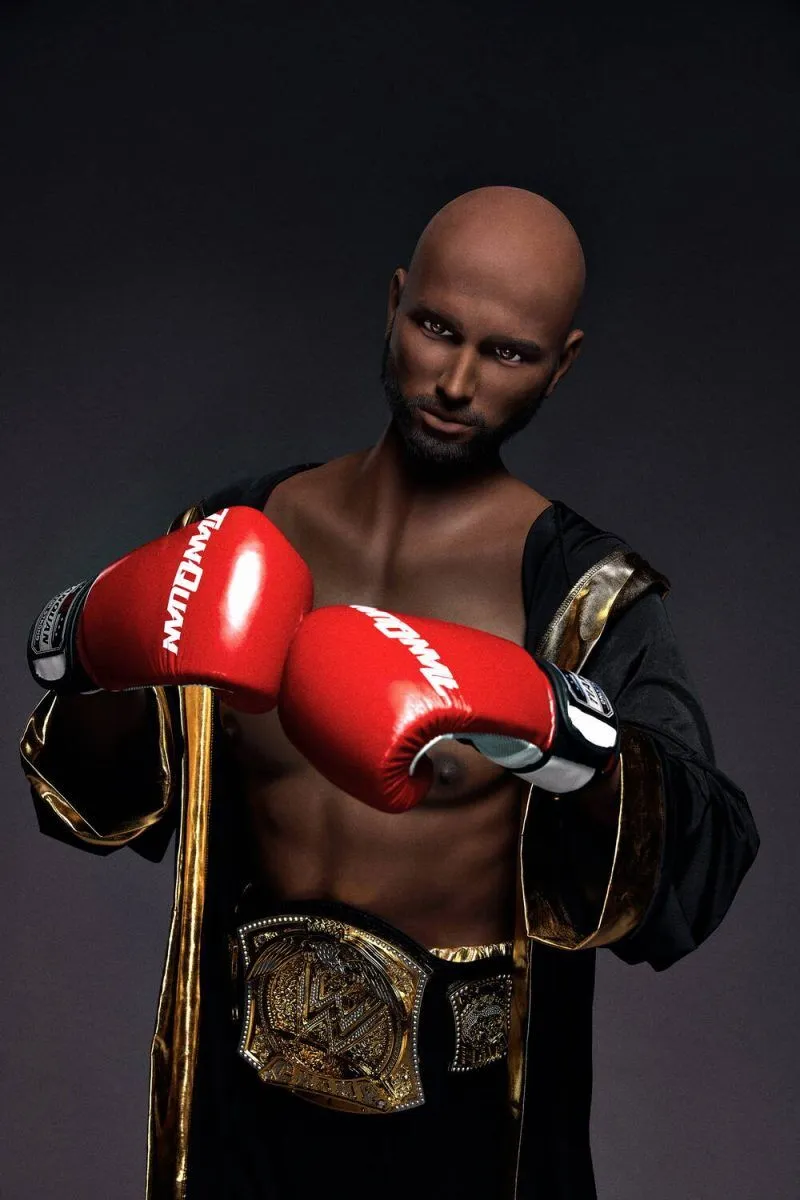 Picture of Irontech Male Sex Doll 175cm/5ft9 Male TPE Sex Doll – Kevin (Black Skin)