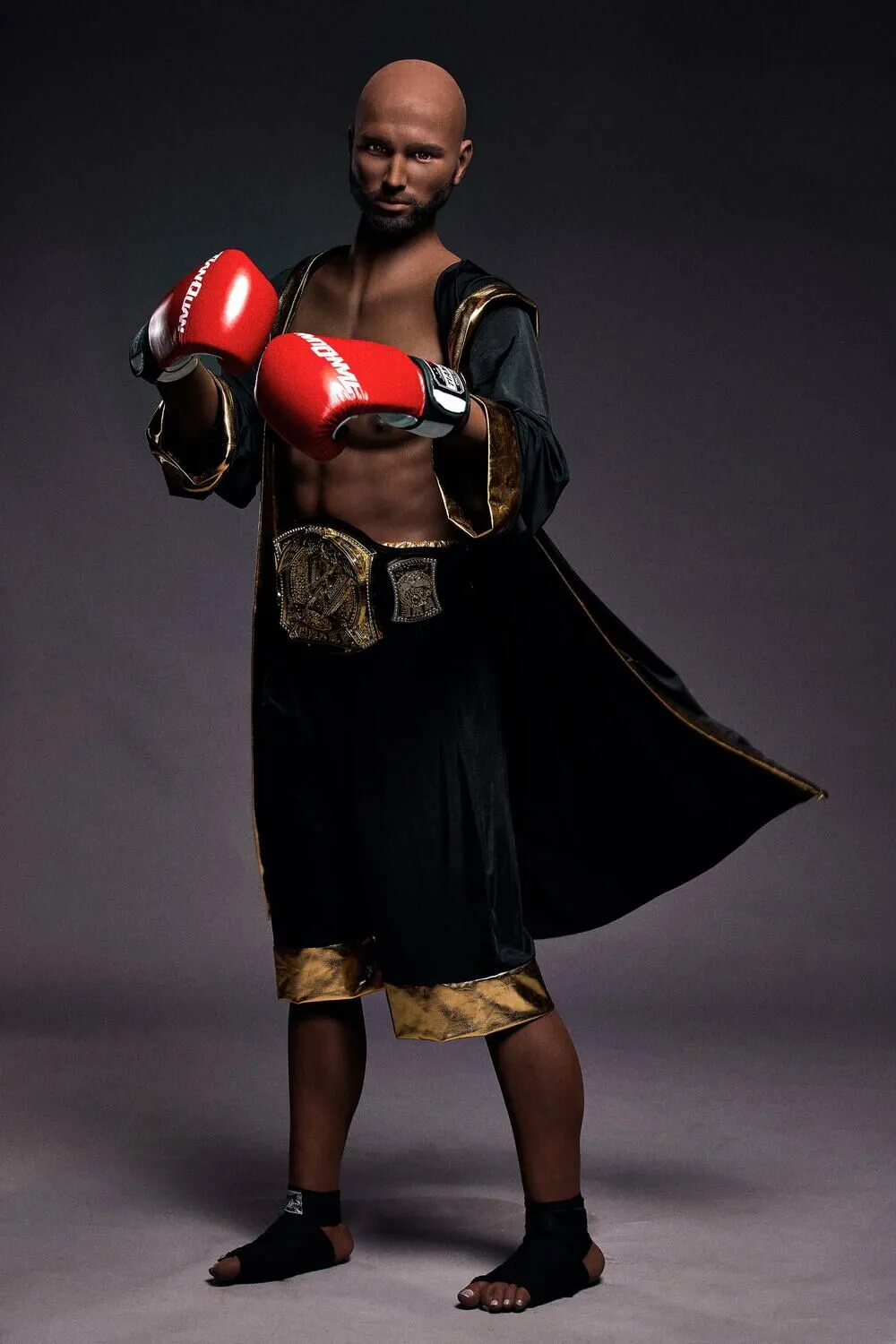 Picture of Irontech Male Sex Doll 175cm/5ft9 Male TPE Sex Doll – Kevin (Black Skin)