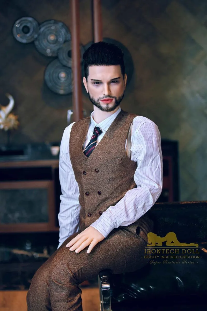 Picture of Irontech Male Sex Doll 162cm/5ft4 Male Silicone Head Sex Doll – Kevin (White Skin)