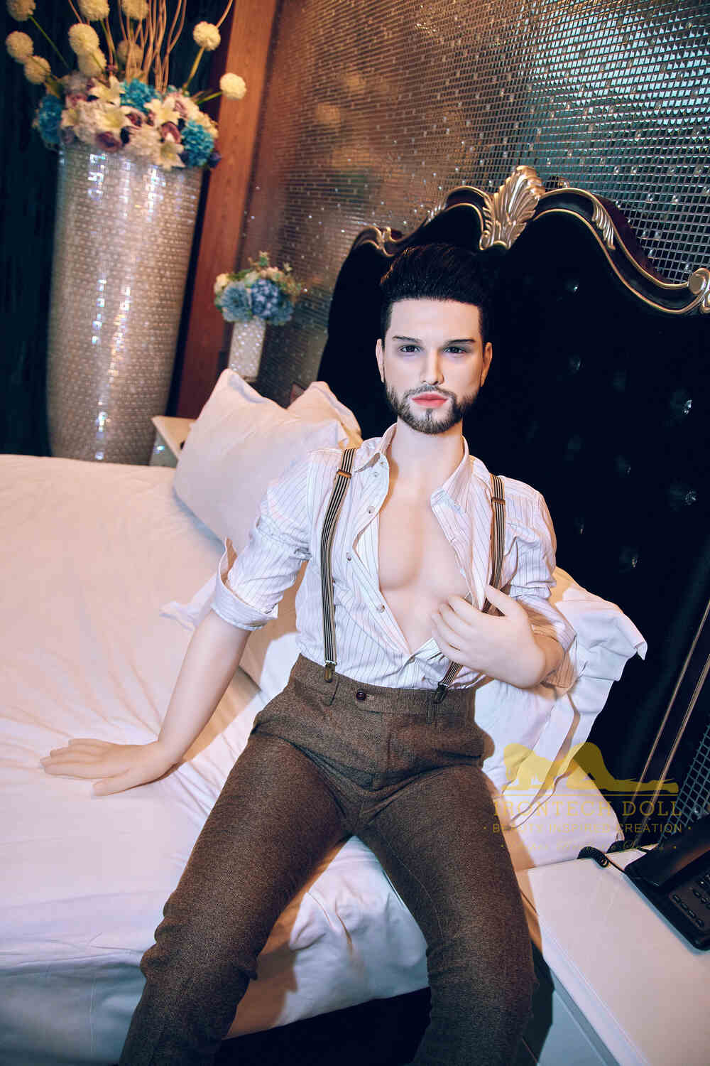 Picture of Irontech Male Sex Doll 162cm/5ft4 Male Silicone Head Sex Doll – Kevin (White Skin)