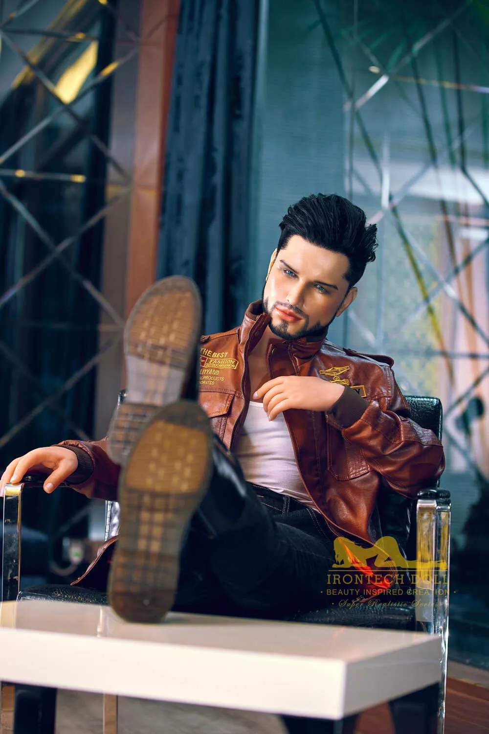 Picture of Irontech Male Sex Doll 162cm/5ft4 Male Silicone Head Sex Doll – Kevin (Tan Skin)