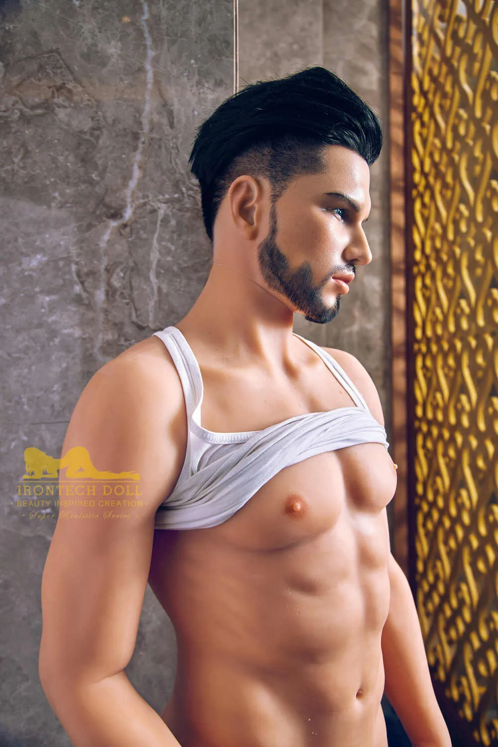 Picture of Irontech Male Sex Doll 162cm/5ft4 Male Silicone Head Sex Doll – Kevin (Tan Skin)