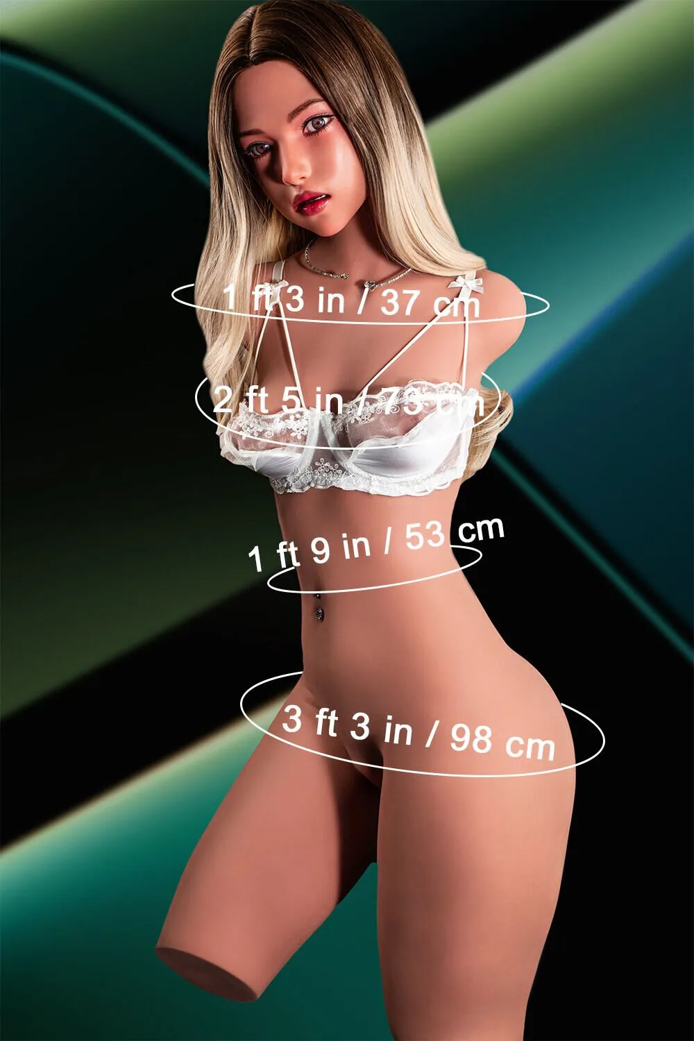 Picture of Climax - 110cm/3ft7 64.6LB Silicone Head Sex Doll Torso – Grace