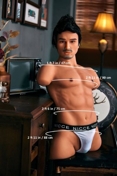 Show details for 100cm/3ft3 71LB Male TPE Sex Doll Torso – Kevin Picture of 100cm/3ft3 71LB Male TPE Sex Doll Torso – Kevin