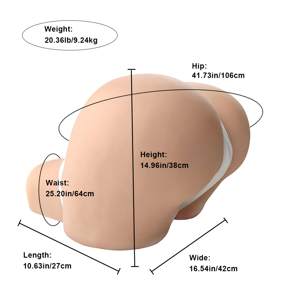 Picture of Torso Sex Doll Vida: (19.40LB) Foam Core Hip Torso Weight Reduction Perfect For Doggy Style