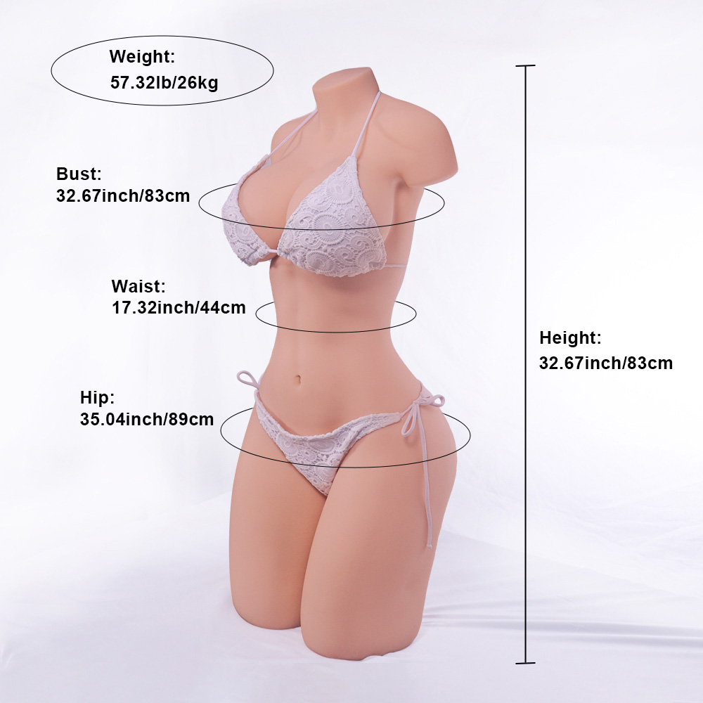 Picture of Torso Sex Doll Hendricks: (57.32LB) Big Boobs and Juicy Ass Life Size Sex Torso With Slim Figure