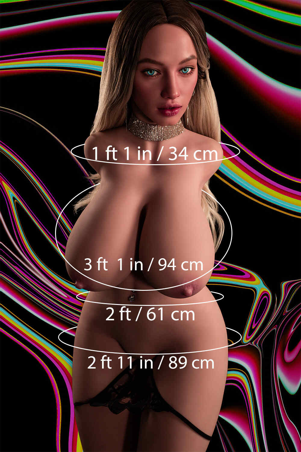 Picture of Climax - 110cm/3ft7 66.1LB Silicone Head Sex Doll Torso – Sola
