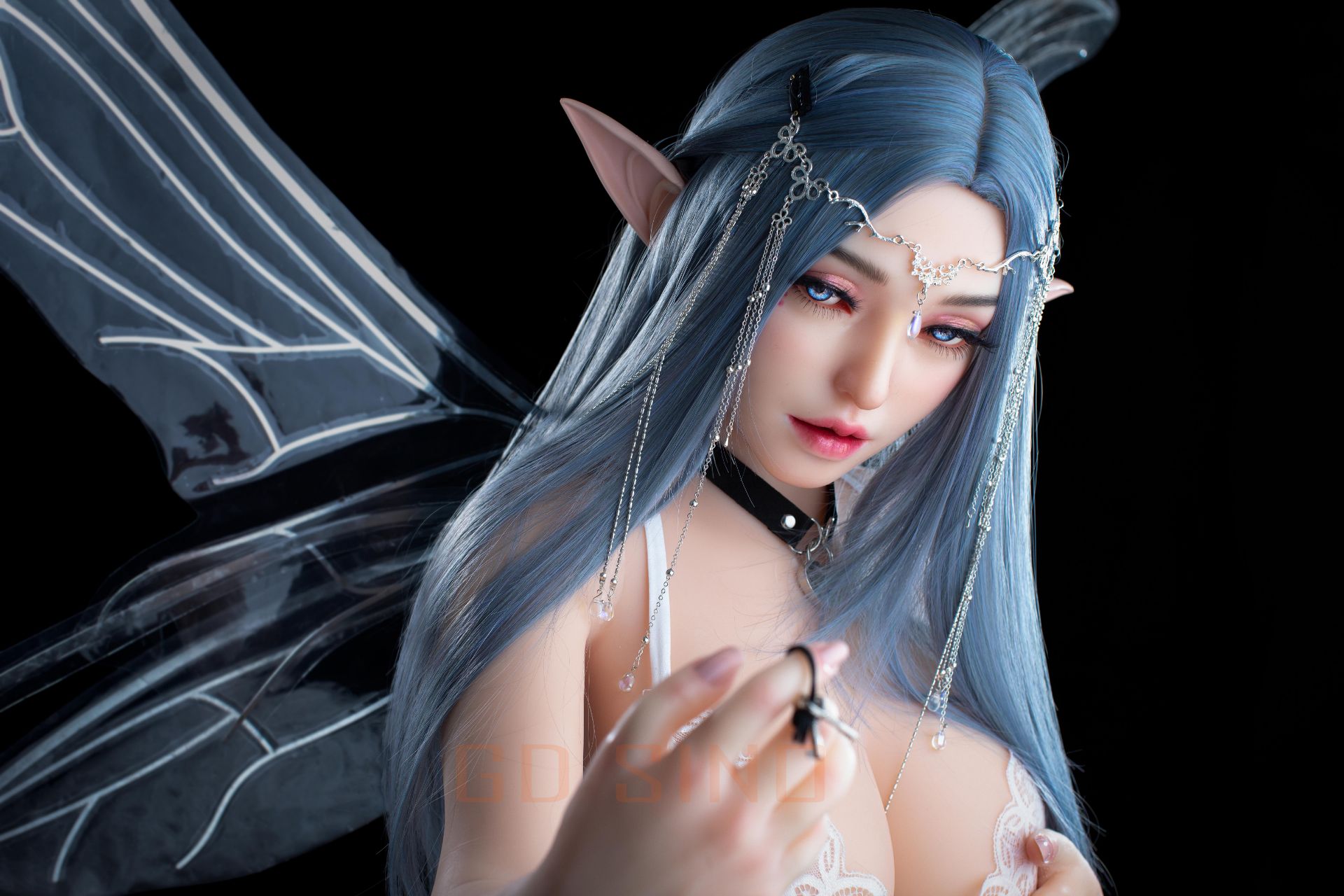Picture of GD Sino 155cm/5ft1 L-cup Silicone Sex Doll – G155 Body + G1 Luoning (cat-like makeup) - Luoning