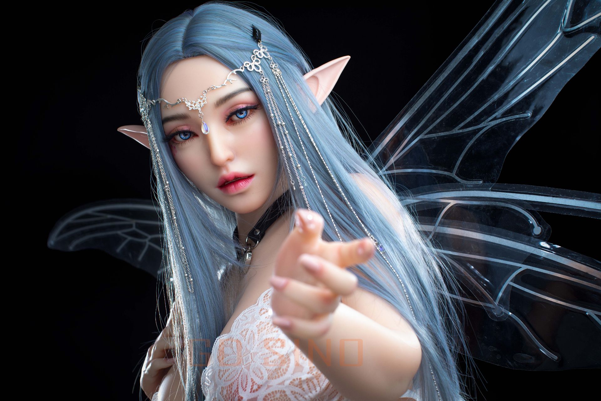 Picture of GD Sino 155cm/5ft1 L-cup Silicone Sex Doll – G155 Body + G1 Luoning (cat-like makeup) - Luoning