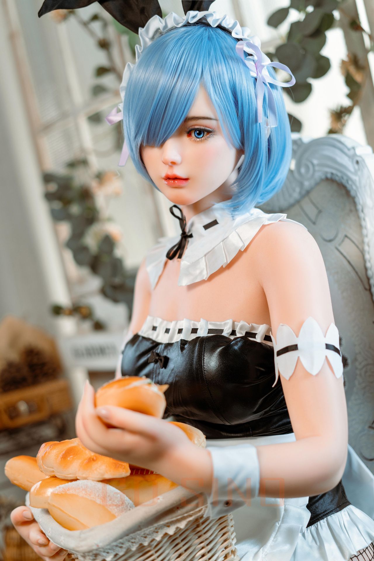 Picture of GD Sino 156cm/5ft1 C-cup Silicone Sex Doll – G1 Luozi (Cos Rem)