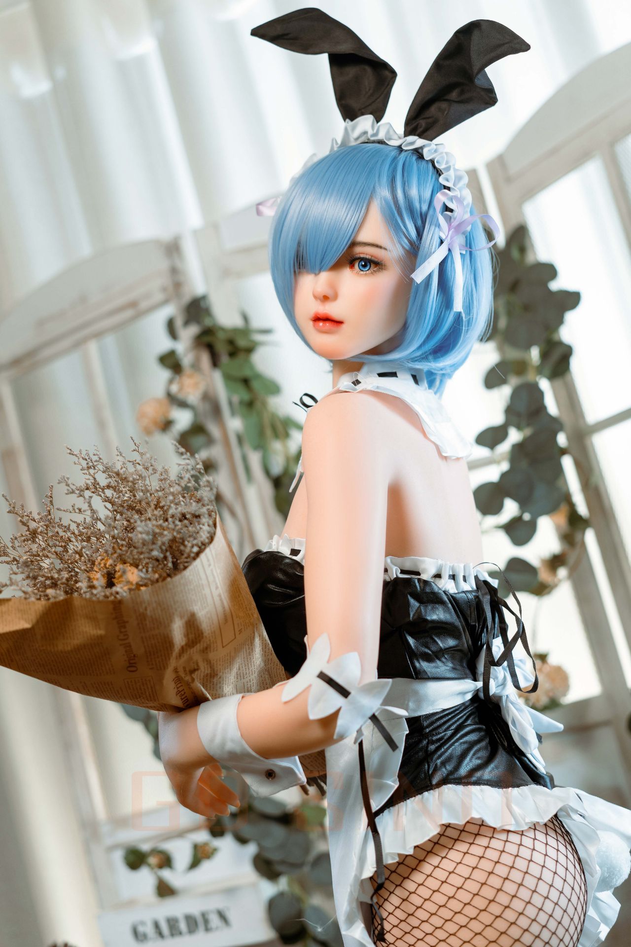 Picture of GD Sino 156cm/5ft1 C-cup Silicone Sex Doll – G1 Luozi (Cos Rem)