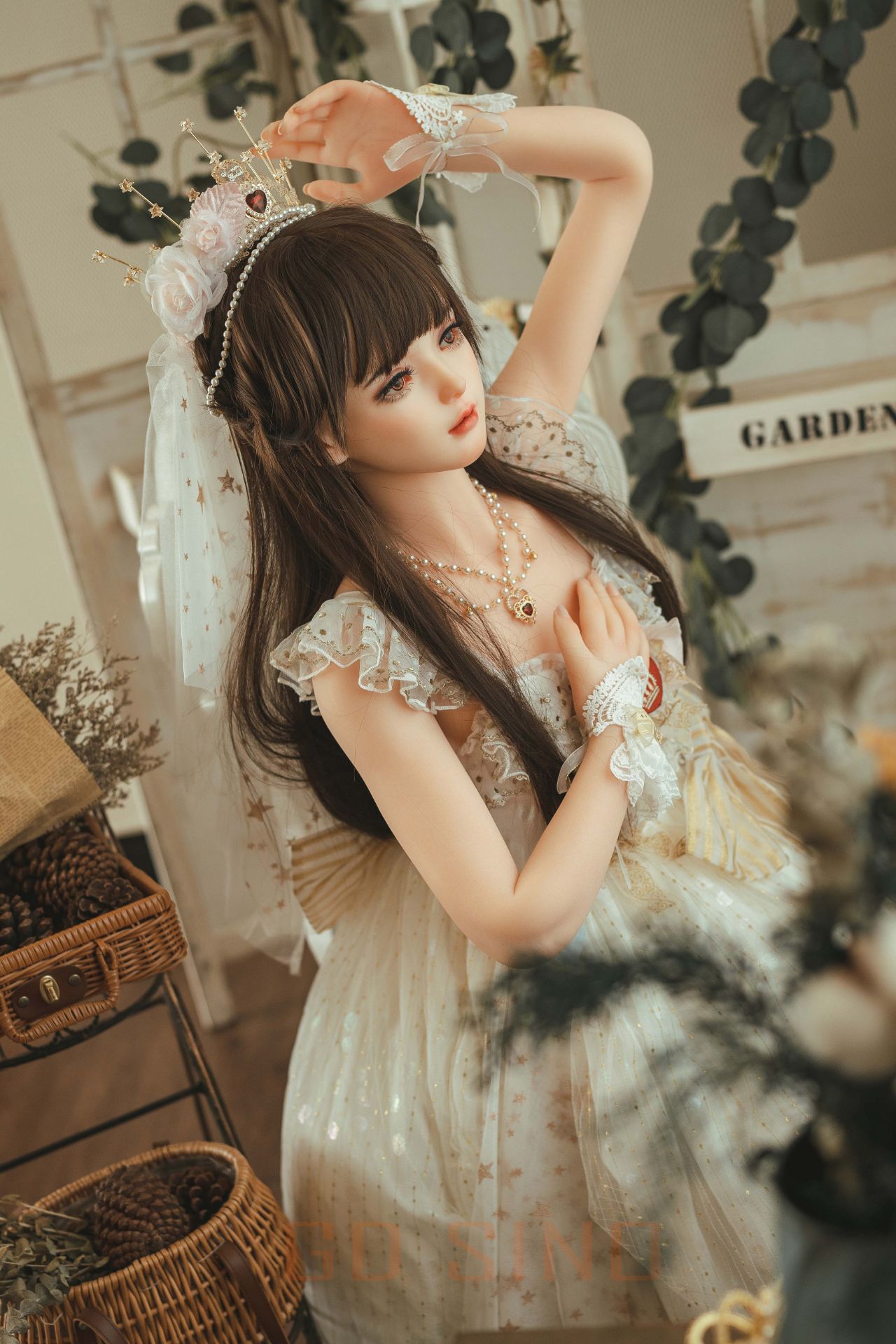 Picture of GD Sino 156cm/5ft1 C-cup Silicone Sex Doll – Luozi (Little princess)