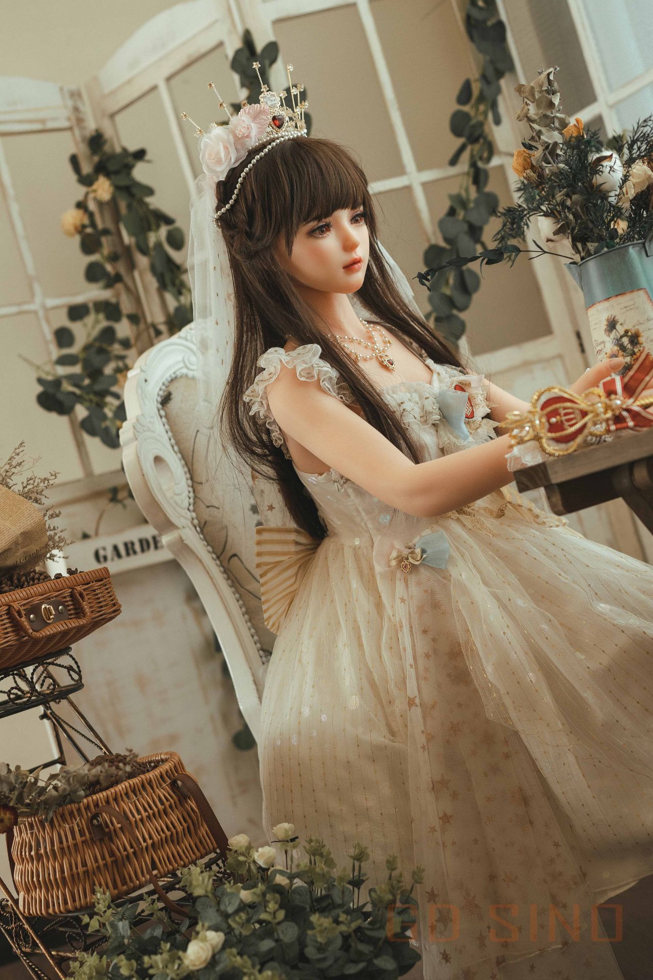 Picture of GD Sino 156cm/5ft1 C-cup Silicone Sex Doll – Luozi (Little princess)