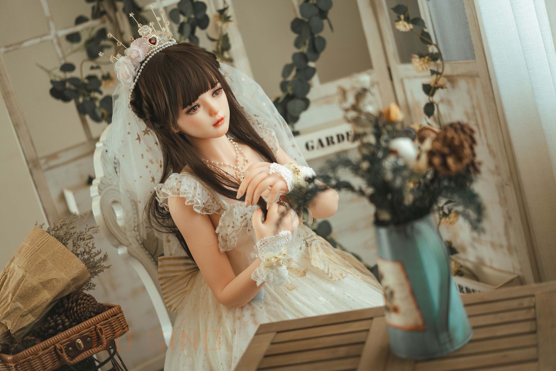 Picture of GD Sino Doll 156cm/5ft1 C-cup Silicone Sex Doll – Luozi (Little princess)